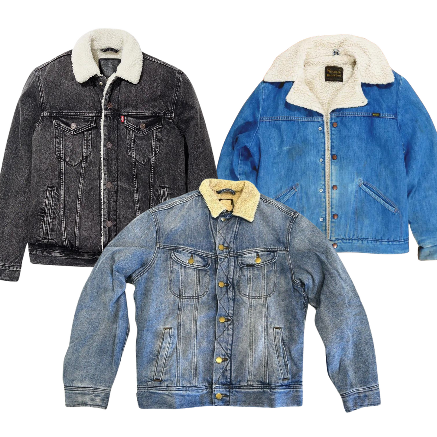 Mix denim Jacket Sherpa Levis - Lee - Wrangler