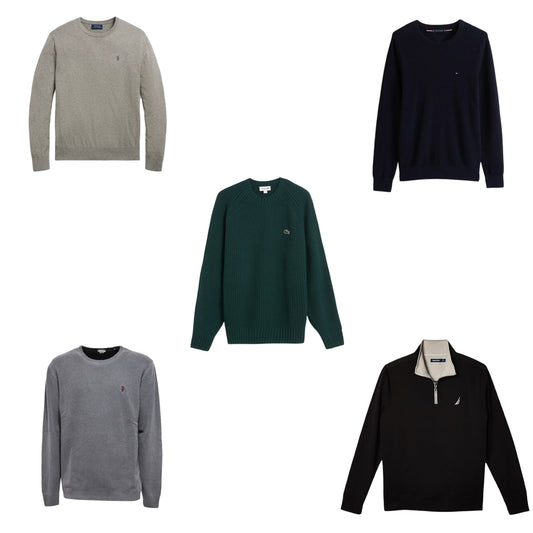 Mix branded Pullover Tommy Hilfiger , Ralph Lauren, Fred Perry ,Lacoste , Chaps , Nautica , Calvin Klein ecc
