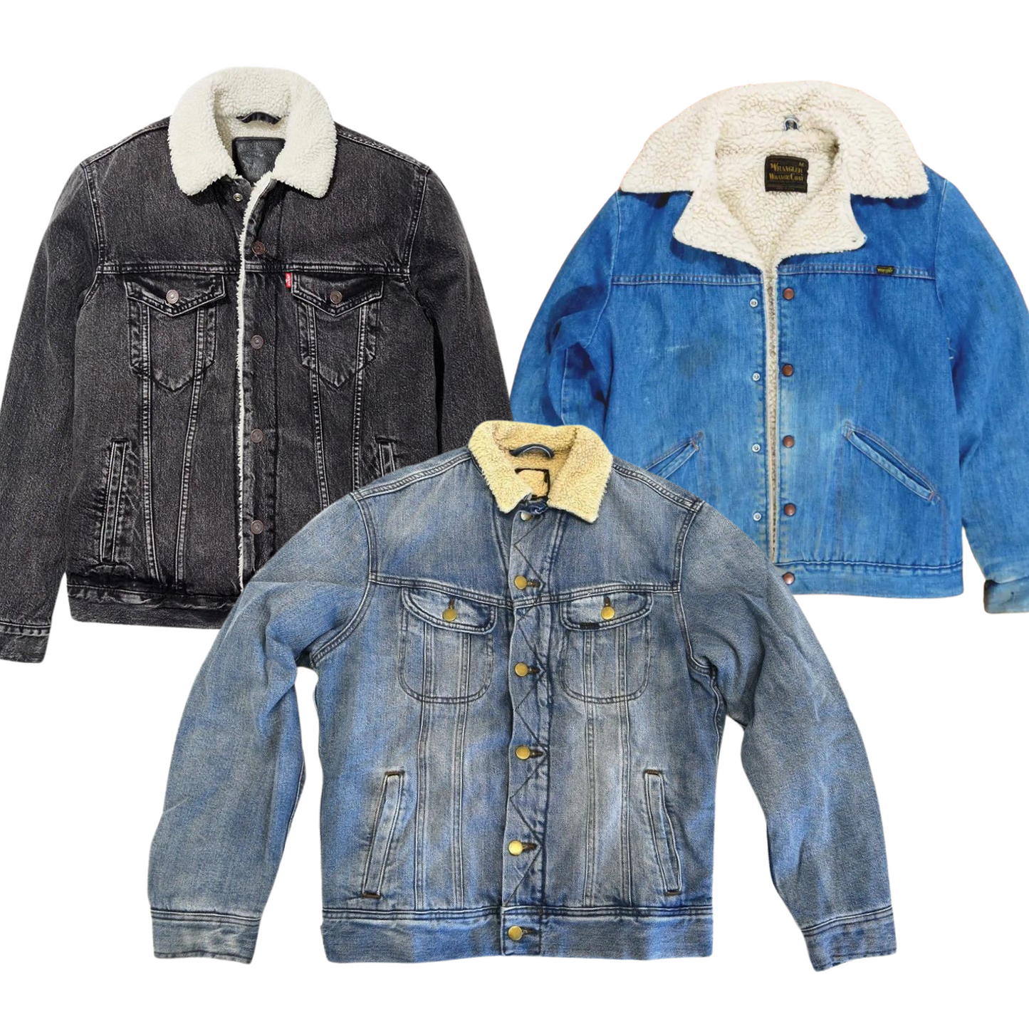 Mix denim Jacket Sherpa  Levis - Lee - Wrangler