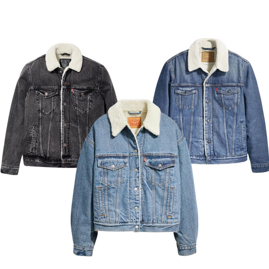 Mix denim Jacket Sherpa  Levis - Lee - Wrangler